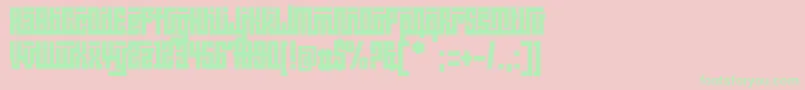 BeijingwigowhatCrazy Font – Green Fonts on Pink Background