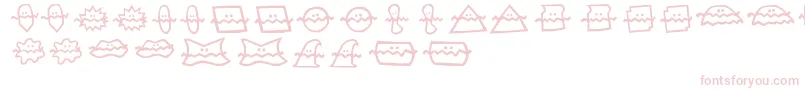 Doilie Font – Pink Fonts on White Background