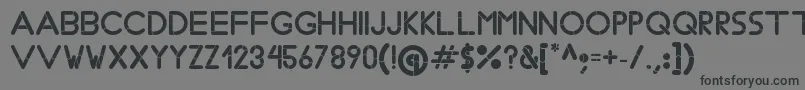Шрифт BobzType – чёрные шрифты на сером фоне