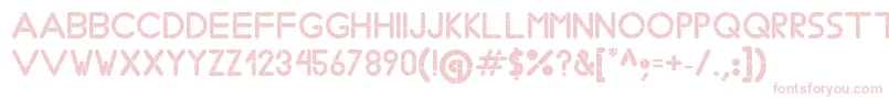 フォントBobzType – 白い背景にピンクのフォント