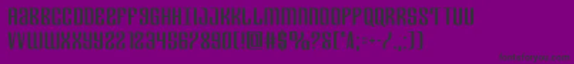 Departmenth Font – Black Fonts on Purple Background