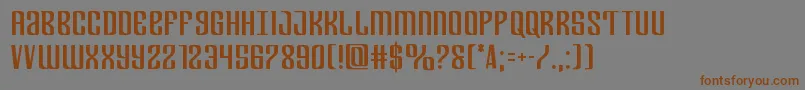 Departmenth Font – Brown Fonts on Gray Background