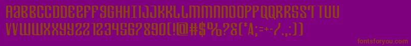 Departmenth Font – Brown Fonts on Purple Background