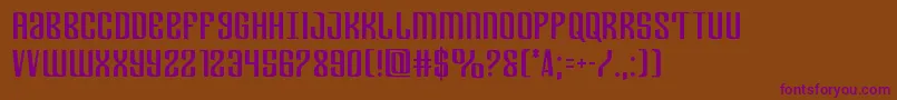 Departmenth Font – Purple Fonts on Brown Background