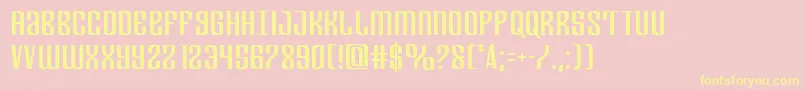 Departmenth Font – Yellow Fonts on Pink Background
