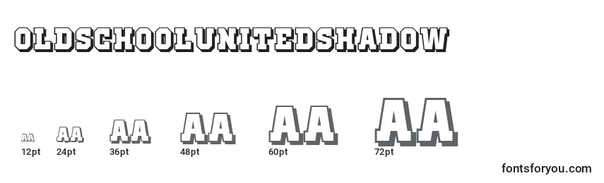 OldSchoolUnitedShadow Font Sizes