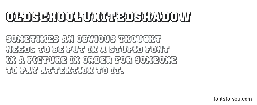 Review of the OldSchoolUnitedShadow Font