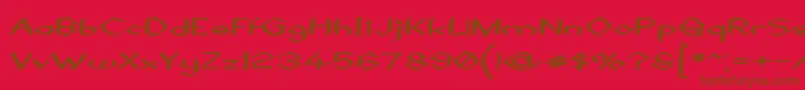 BlackSheaf Font – Brown Fonts on Red Background