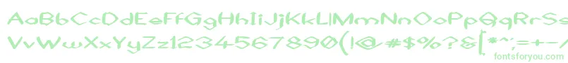 BlackSheaf Font – Green Fonts on White Background