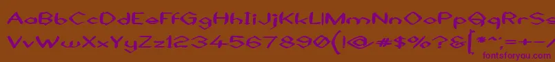 BlackSheaf Font – Purple Fonts on Brown Background