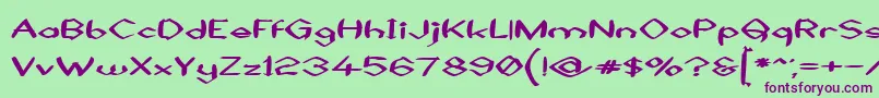 More about BlackSheaf Font BlackSheaf Font – Purple Fonts on Green Background