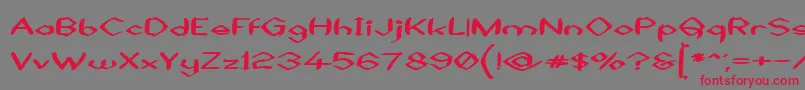 BlackSheaf Font – Red Fonts on Gray Background