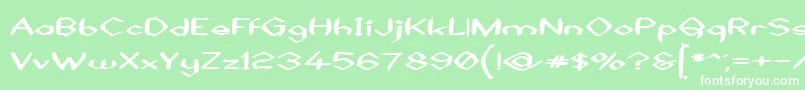 BlackSheaf Font – White Fonts on Green Background