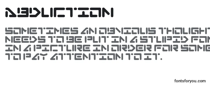 Review of the Abduction Font
