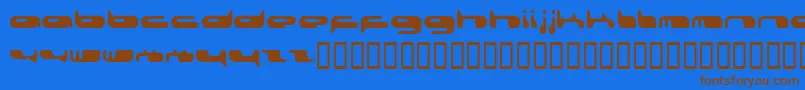 080203Fenotype Font – Brown Fonts on Blue Background
