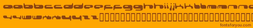 080203Fenotype Font – Brown Fonts on Orange Background