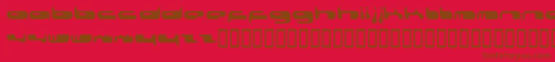 080203Fenotype Font – Brown Fonts on Red Background