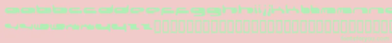 080203Fenotype Font – Green Fonts on Pink Background