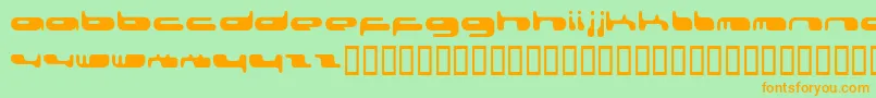 080203Fenotype Font – Orange Fonts on Green Background
