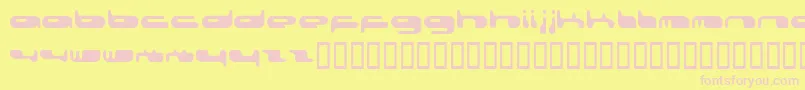 080203Fenotype Font – Pink Fonts on Yellow Background