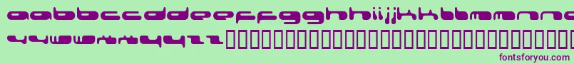 080203Fenotype Font – Purple Fonts on Green Background