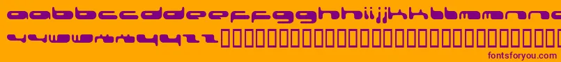 080203Fenotype Font – Purple Fonts on Orange Background