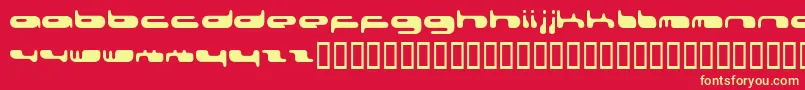 080203Fenotype Font – Yellow Fonts on Red Background