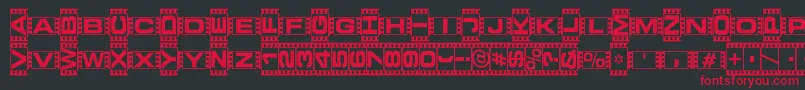 VedetteBlanche Font – Red Fonts on Black Background