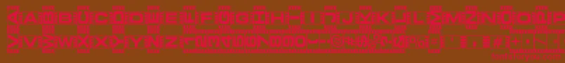 VedetteBlanche Font – Red Fonts on Brown Background