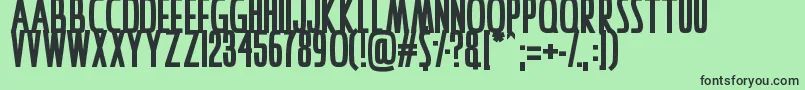 IAmAwake Font – Black Fonts on Green Background