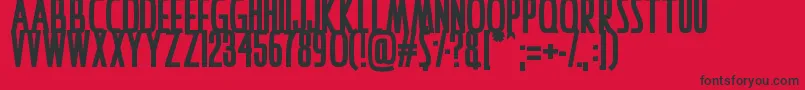IAmAwake Font – Black Fonts on Red Background