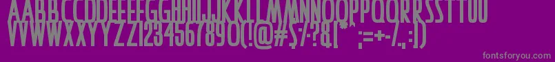 IAmAwake Font – Gray Fonts on Purple Background