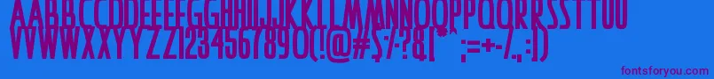 IAmAwake Font – Purple Fonts on Blue Background