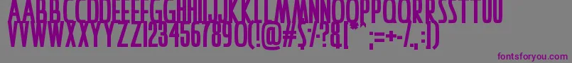 IAmAwake Font – Purple Fonts on Gray Background