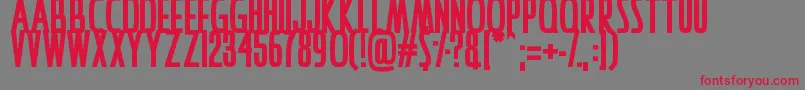IAmAwake Font – Red Fonts on Gray Background