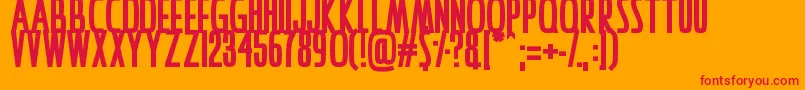 IAmAwake Font – Red Fonts on Orange Background