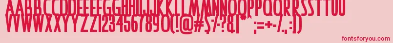 IAmAwake Font – Red Fonts on Pink Background