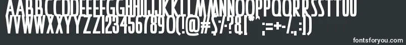 IAmAwake Font – White Fonts on Black Background