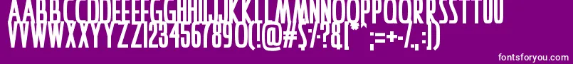 IAmAwake Font – White Fonts on Purple Background