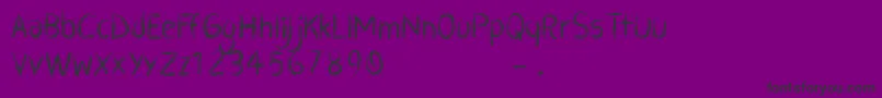 CfzombiepartyRegular Font – Black Fonts on Purple Background