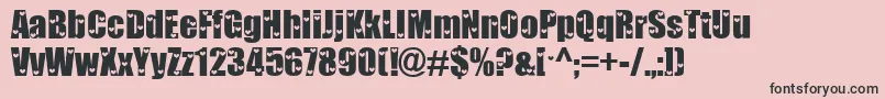 Love ffy Font – Black Fonts on Pink Background