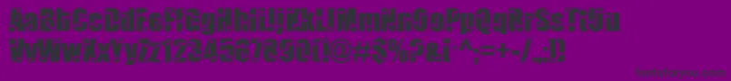 Love ffy Font – Black Fonts on Purple Background