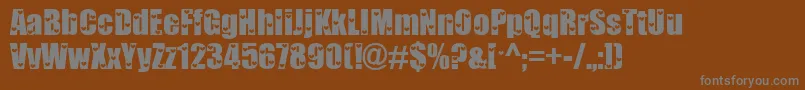 Love ffy Font – Gray Fonts on Brown Background