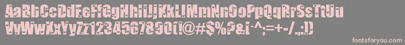Love ffy Font – Pink Fonts on Gray Background