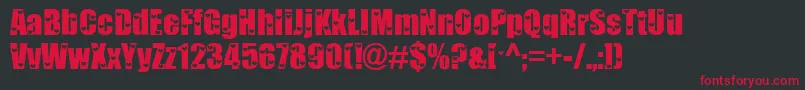 Love ffy Font – Red Fonts on Black Background
