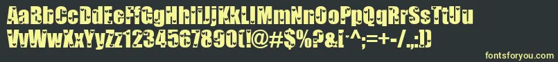 Love ffy Font – Yellow Fonts on Black Background