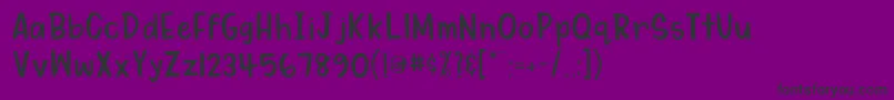 MydearwatsonRegular Font – Black Fonts on Purple Background