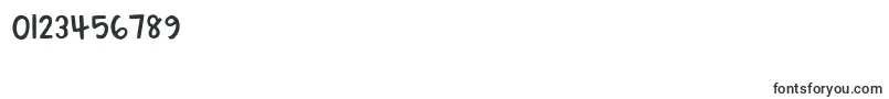 MydearwatsonRegular Font – Fonts for Numbers and Digits
