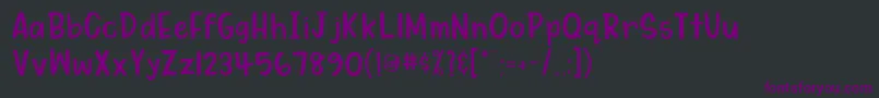 MydearwatsonRegular Font – Purple Fonts on Black Background