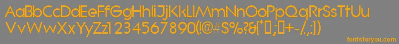 Saborssk Font – Orange Fonts on Gray Background